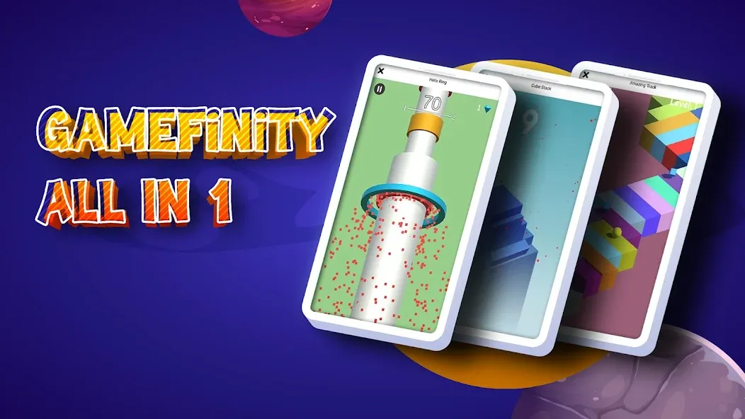 Скачать GameFinity: Arcade Mini games — Безлимитные монеты и все игры открыты — скриншот 1