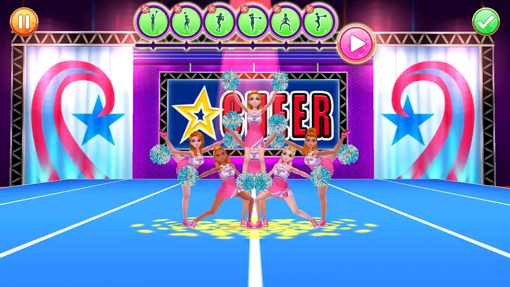 Cheerleader Champion Dance Now (Мод: Открыты все танцевальные костюмы) — скачать на Андроид — скриншот 2 Cheerleader Champion Dance Now (Мод: Открыты все танцевальные костюмы) — скачать на Андроид — скриншот 2