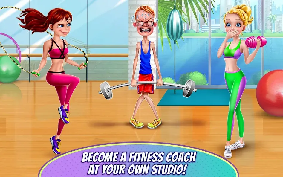 Fitness Girl - Dance & Play взломанный APK — Безлимитные монеты и все танцы открыты — скриншот 2