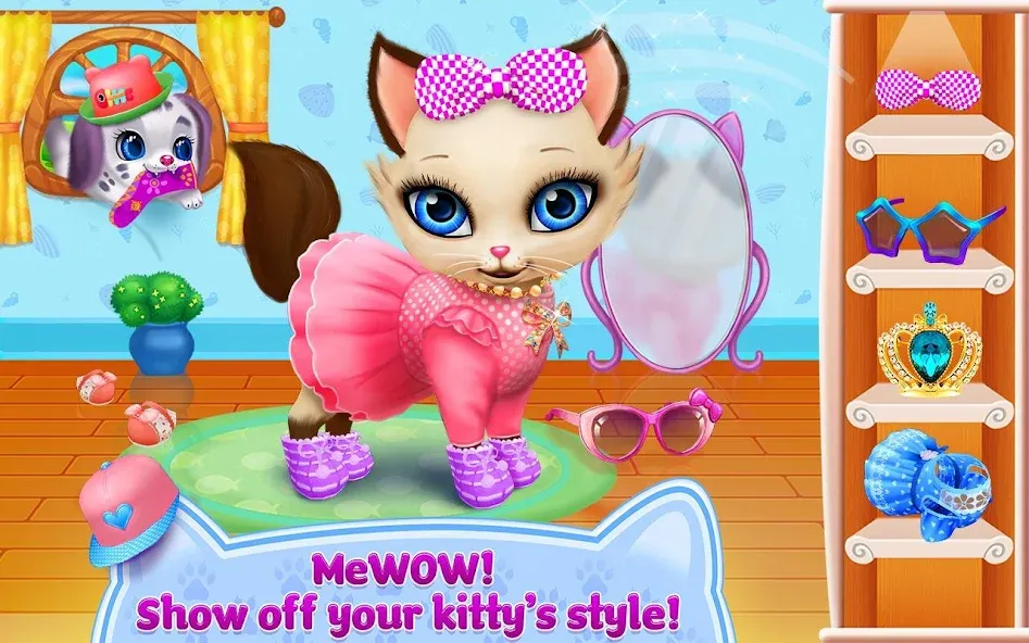 Kitty Love - My Fluffy Pet мод на Андроид: Безлимитные монеты и разблокированы все предметы — скриншот 1