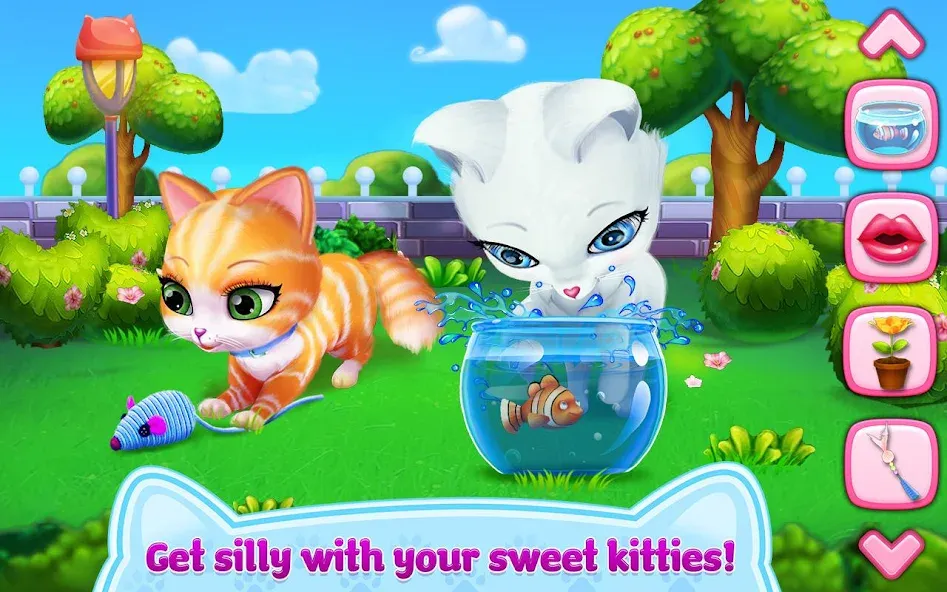 Kitty Love - My Fluffy Pet мод на Андроид: Безлимитные монеты и разблокированы все предметы — скриншот 2