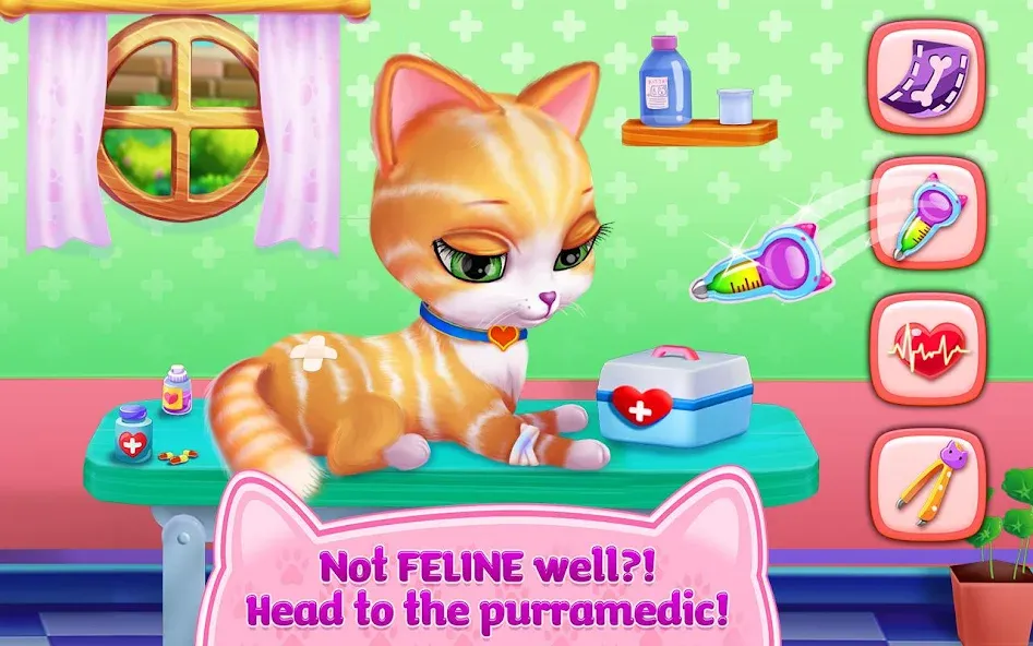 Kitty Love - My Fluffy Pet мод на Андроид: Безлимитные монеты и разблокированы все предметы — скриншот 4