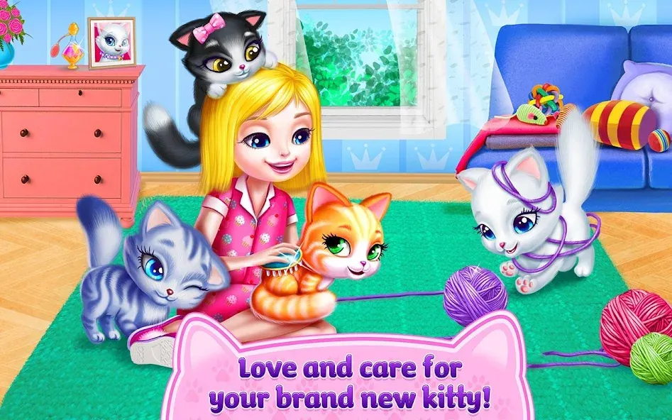 Kitty Love - My Fluffy Pet мод на Андроид: Безлимитные монеты и разблокированы все предметы — скриншот 5