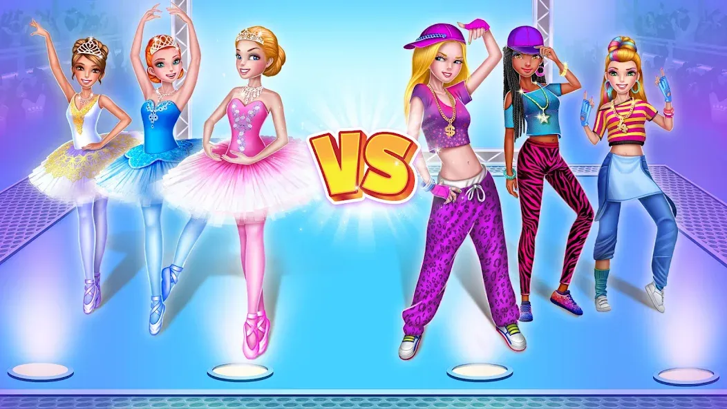Dance Clash: Ballet vs Hip Hop MOD APK: Безлимитные монеты и открыты все уровни — скриншот 1 Dance Clash: Ballet vs Hip Hop MOD APK: Безлимитные монеты и открыты все уровни — скриншот 1
