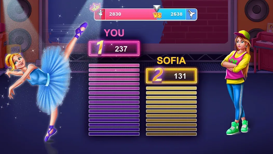 Dance Clash: Ballet vs Hip Hop MOD APK: Безлимитные монеты и открыты все уровни — скриншот 3 Dance Clash: Ballet vs Hip Hop MOD APK: Безлимитные монеты и открыты все уровни — скриншот 3