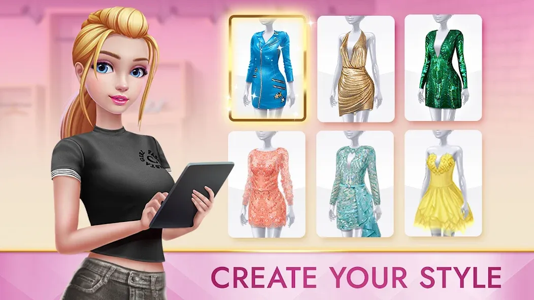 Скачать Super Stylist Fashion Makeover последней версии — Безлимитные деньги и все наряды — скриншот 1