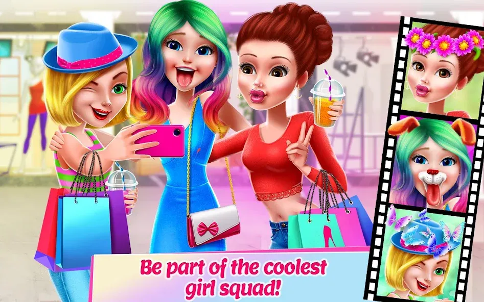 Girl Squad - BFF in Style на телефон — скачать мод: Безлимитные деньги и наряды — скриншот 5 Girl Squad - BFF in Style на телефон — скачать мод: Безлимитные деньги и наряды — скриншот 5