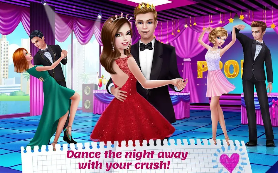 High School Crush - Love Story — взломанная версия, Романтические приключения без ограничений — скриншот 5