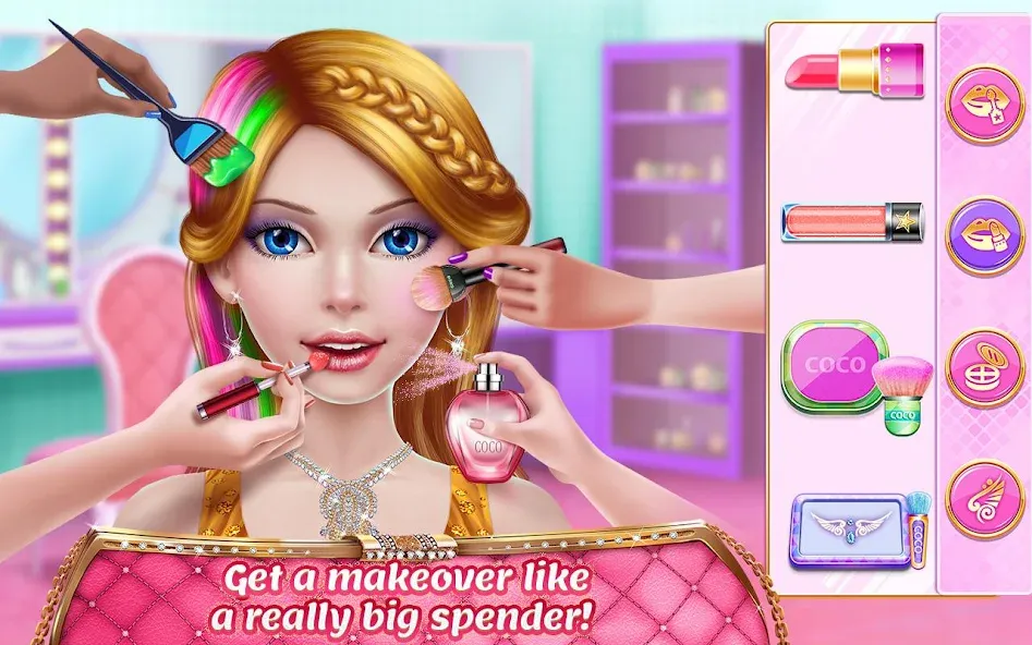 Rich Girl Mall - Shopping Game — Безлимитные деньги и все наряды, скачать мод APK — скриншот 3