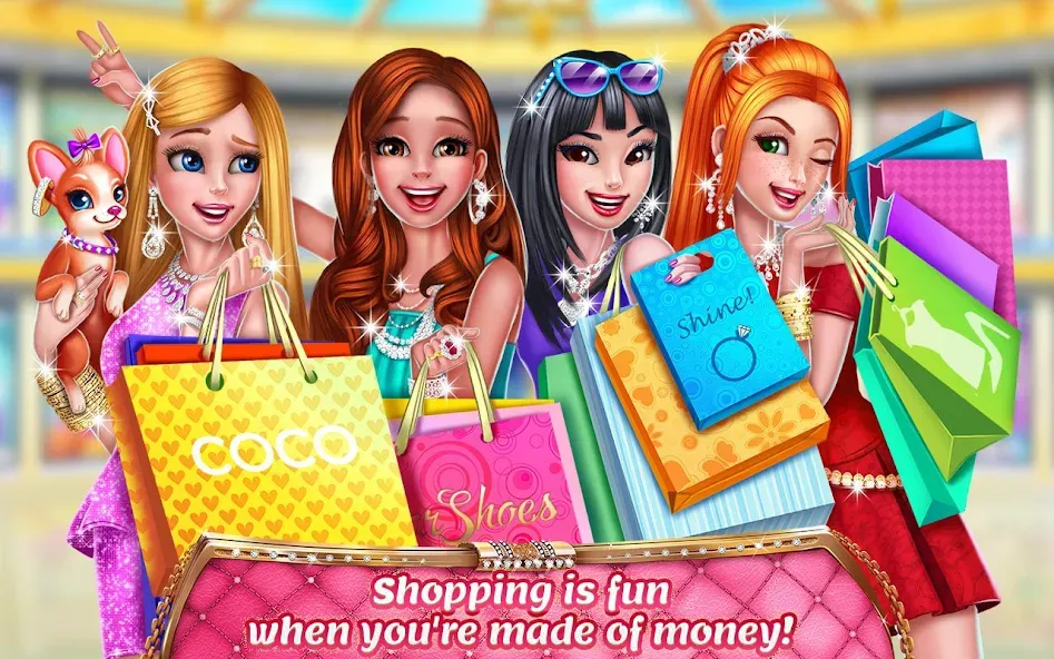 Rich Girl Mall - Shopping Game — Безлимитные деньги и все наряды, скачать мод APK — скриншот 5