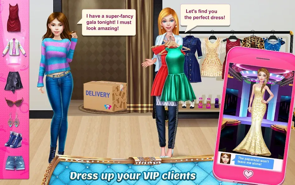 Stylist Girl: Make Me Fabulous MOD APK скачать на Андроид — Безлимитные деньги и открыты все уровни — скриншот 2 Stylist Girl: Make Me Fabulous MOD APK скачать на Андроид — Безлимитные деньги и открыты все уровни — скриншот 2