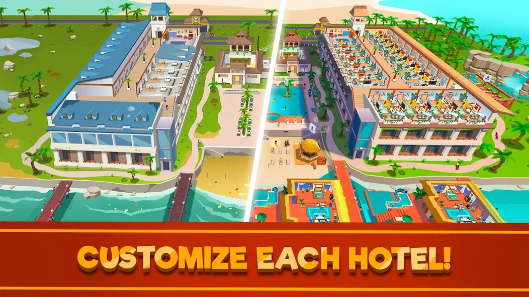 Hotel Empire Tycoon-Idle Game бесплатно на Андроид — мод: Безлимитные деньги и премиум функции — скриншот 2 Hotel Empire Tycoon-Idle Game бесплатно на Андроид — мод: Безлимитные деньги и премиум функции — скриншот 2