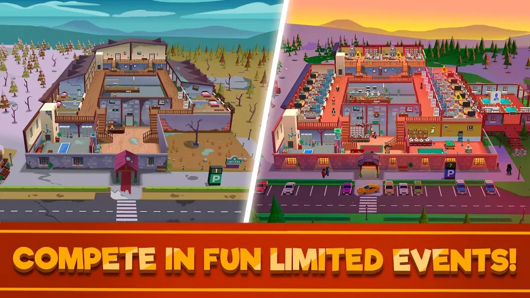 Hotel Empire Tycoon-Idle Game бесплатно на Андроид — мод: Безлимитные деньги и премиум функции — скриншот 3 Hotel Empire Tycoon-Idle Game бесплатно на Андроид — мод: Безлимитные деньги и премиум функции — скриншот 3