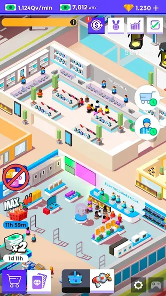 Idle Supermarket Tycoon-Shop — последняя версия с модом (Безлимитные деньги и все улучшения) — скриншот 5 Idle Supermarket Tycoon-Shop — последняя версия с модом (Безлимитные деньги и все улучшения) — скриншот 5