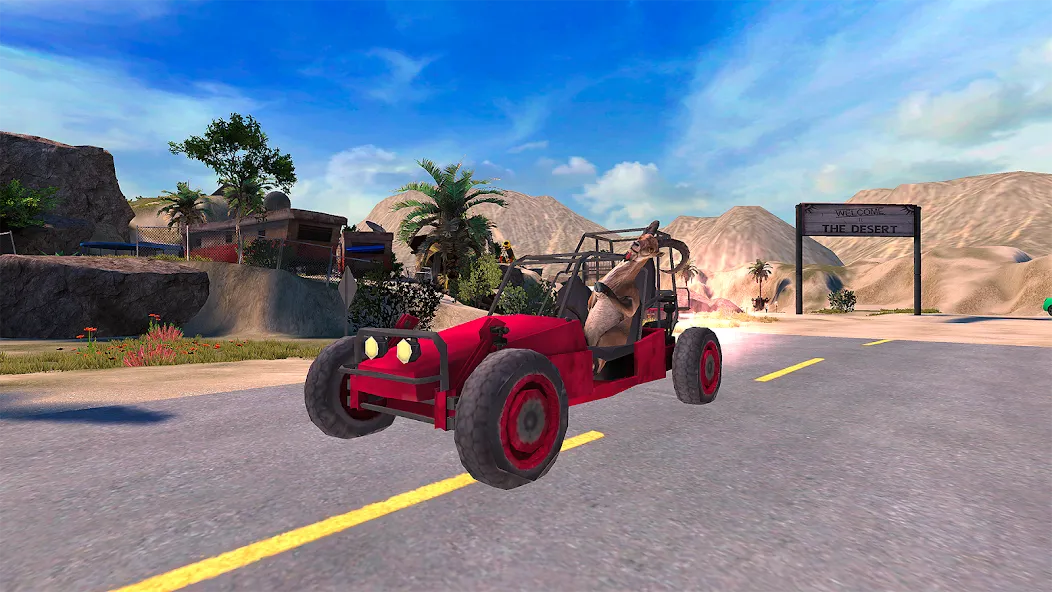 Goat Simulator бесплатно на Андроид — мод: Безлимитное здоровье и все козы открыты — скриншот 2