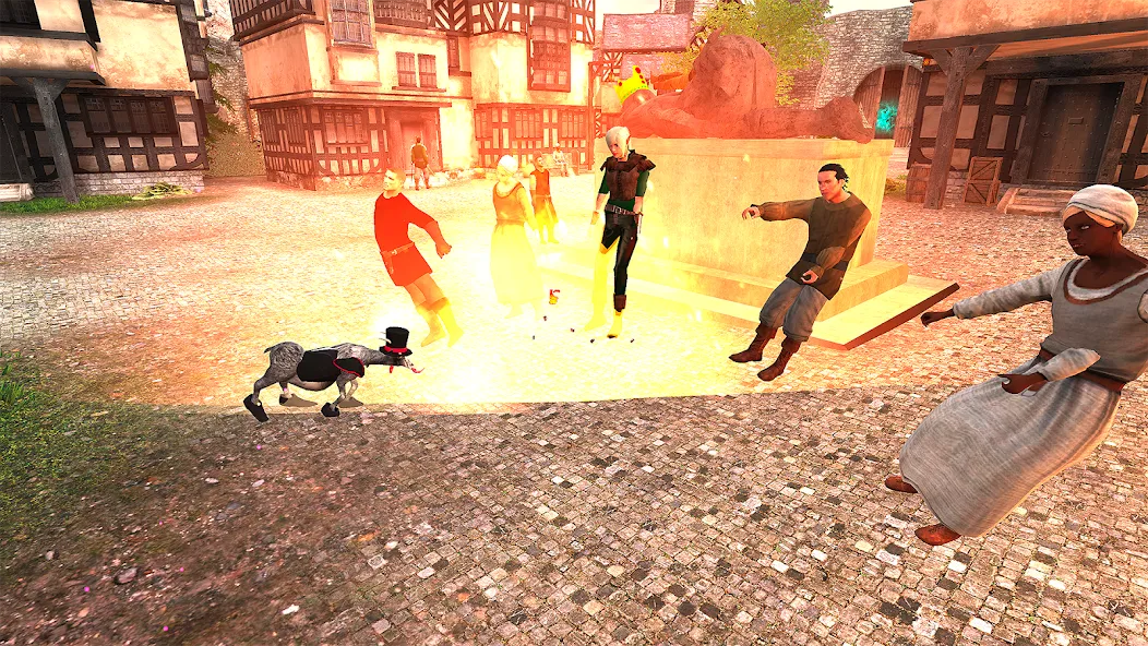 Goat Simulator бесплатно на Андроид — мод: Безлимитное здоровье и все козы открыты — скриншот 3