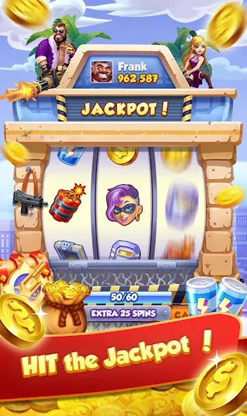 Скачать взлом Coin Gangster - Spin Master — Безлимитные монеты и усиленные вращения — скриншот 1 Скачать взлом Coin Gangster - Spin Master — Безлимитные монеты и усиленные вращения — скриншот 1