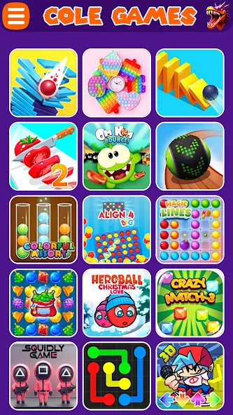 COLE Games на телефон — скачать мод: Разблокированы все уровни игры — скриншот 1 COLE Games на телефон — скачать мод: Разблокированы все уровни игры — скриншот 1