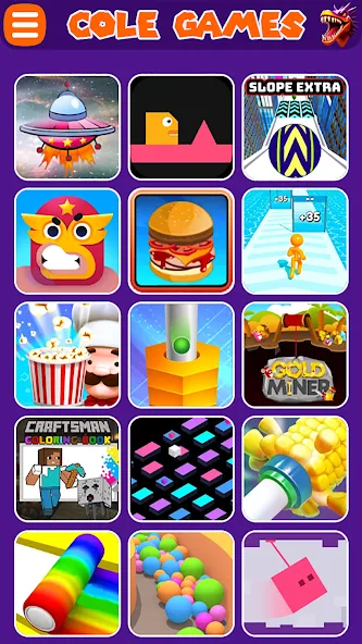 COLE Games на телефон — скачать мод: Разблокированы все уровни игры — скриншот 4 COLE Games на телефон — скачать мод: Разблокированы все уровни игры — скриншот 4
