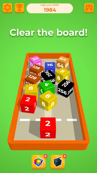 Chain Cube 2048: 3D merge game MOD APK: Без рекламы и много денег — скриншот 3
