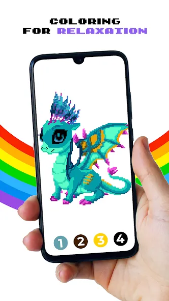 Pixel by Number™ - Pixel Art — Разблокированы все раскраски и уровни, скачать мод APK — скриншот 2
