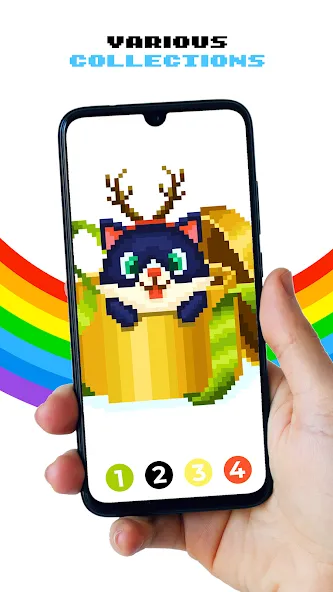Pixel by Number™ - Pixel Art — Разблокированы все раскраски и уровни, скачать мод APK — скриншот 4