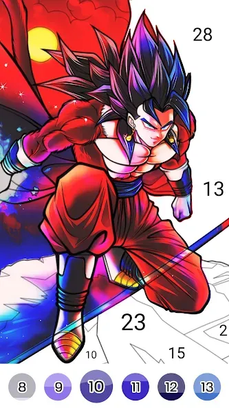 Мод Color Fan - Color By Number — Без рекламы и все раскраски открыты, скачать APK — скриншот 4