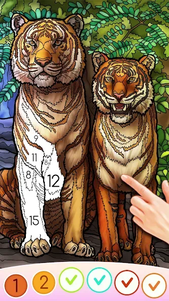 Скачать Color Swipe Coloring Book game последней версии — Разблокированы все раскраски — скриншот 3