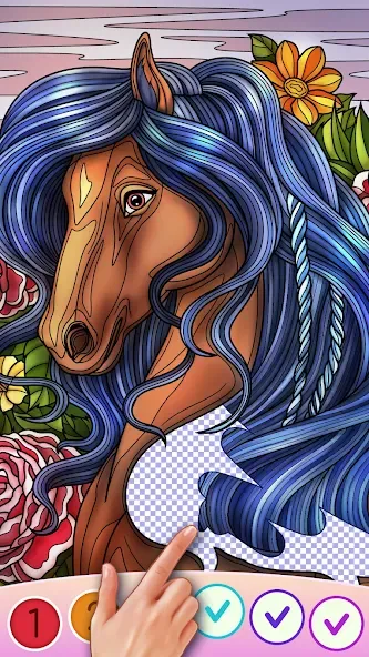 Скачать Color Swipe Coloring Book game последней версии — Разблокированы все раскраски — скриншот 5
