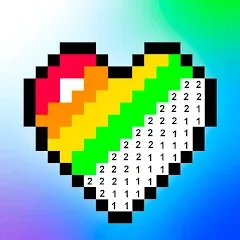 Скачать Pixel Art book・Color by number — Бесконечные краски и все рисунки открыты