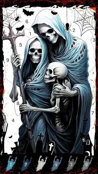 Death Park Coloring Games MOD APK: Разблокированы все раскраски и уровни — скриншот 1 Death Park Coloring Games MOD APK: Разблокированы все раскраски и уровни — скриншот 1