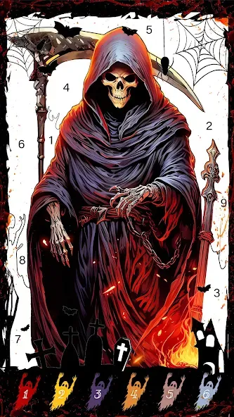 Death Park Coloring Games MOD APK: Разблокированы все раскраски и уровни — скриншот 3 Death Park Coloring Games MOD APK: Разблокированы все раскраски и уровни — скриншот 3
