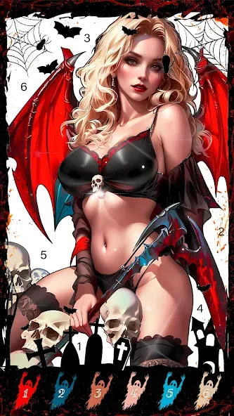Death Park Coloring Games MOD APK: Разблокированы все раскраски и уровни — скриншот 4 Death Park Coloring Games MOD APK: Разблокированы все раскраски и уровни — скриншот 4