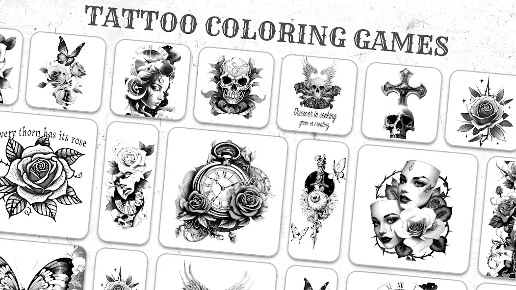 Tattoo Coloring games — Все татуировки и цвета открыты, скачать мод APK — скриншот 4 Tattoo Coloring games — Все татуировки и цвета открыты, скачать мод APK — скриншот 4