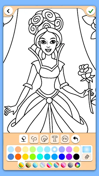 Coloring for girls and women — Все раскраски и инструменты открыты, скачать мод APK — скриншот 4 Coloring for girls and women — Все раскраски и инструменты открыты, скачать мод APK — скриншот 4