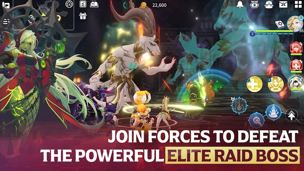 Summoners War: Chronicles — последняя версия с модом (Безлимитные ресурсы и усиленные персонажи) — скриншот 5 Summoners War: Chronicles — последняя версия с модом (Безлимитные ресурсы и усиленные персонажи) — скриншот 5