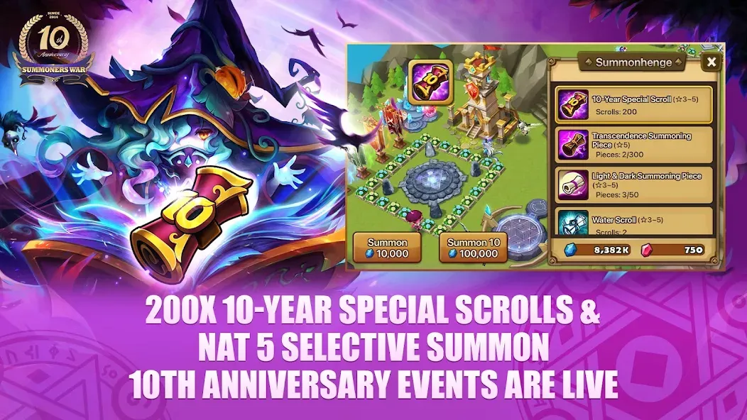 Summoners War — скачать мод: Безлимитные ресурсы и мощные монстры — скриншот 1