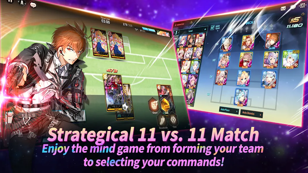Soccer Spirits взломанный APK — Безлимитные деньги и энергия — скриншот 2