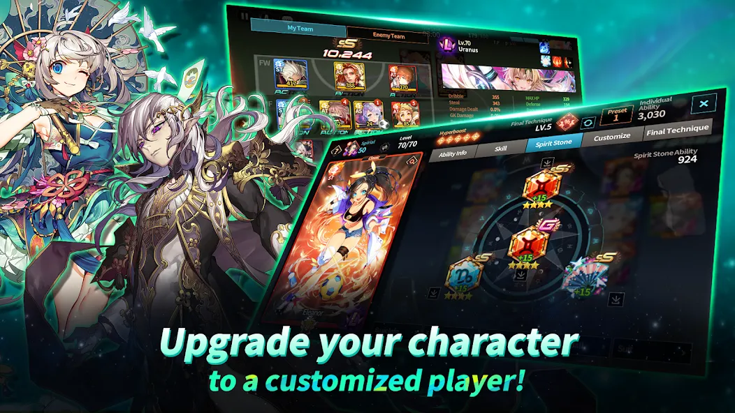 Soccer Spirits взломанный APK — Безлимитные деньги и энергия — скриншот 3