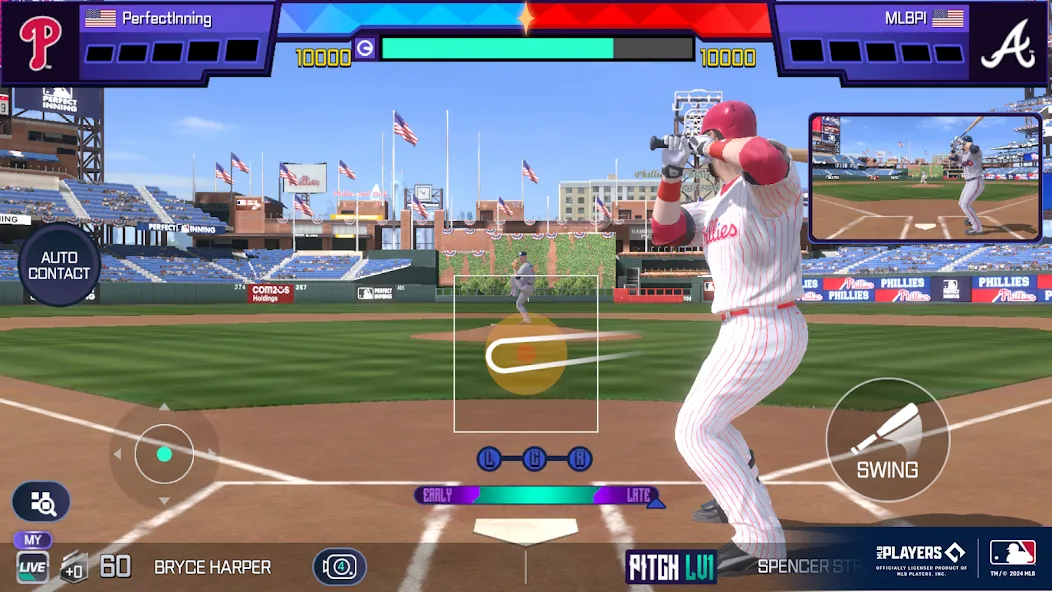 Мод MLB Perfect Inning 24 — Безлимитные деньги и усиленные игроки, скачать APK — скриншот 5