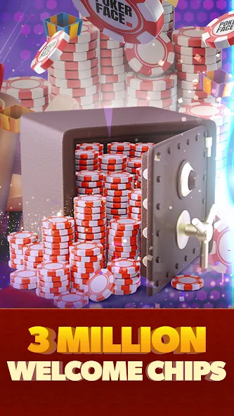 Скачать Poker Face: Texas Holdem Poker на Андроид с модом — Безлимитные фишки и все функции открыты — скриншот 2