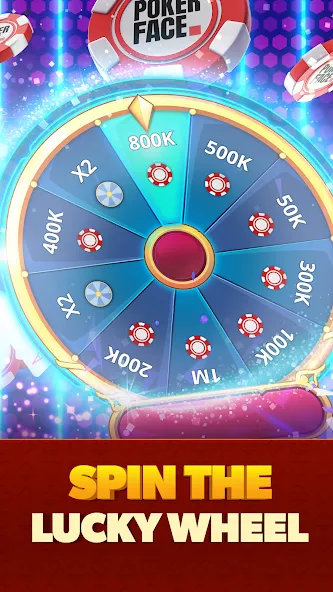 Скачать Poker Face: Texas Holdem Poker на Андроид с модом — Безлимитные фишки и все функции открыты — скриншот 3