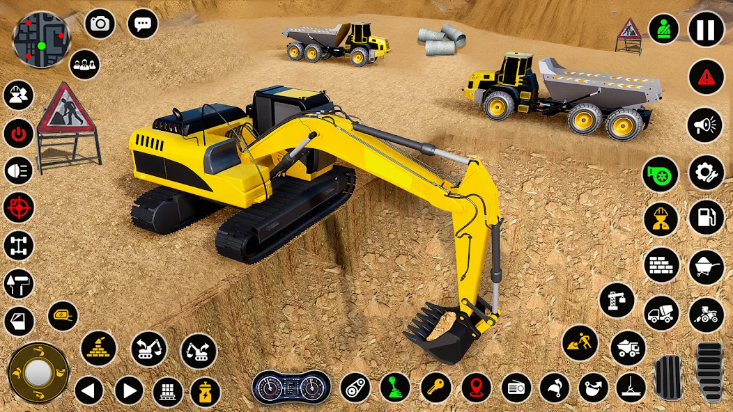 Скачать Construction Dump Truck Game Mod APK — Безлимитные деньги и топливо — скриншот 1