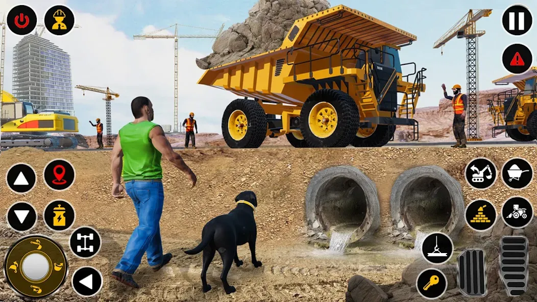 Скачать Construction Dump Truck Game Mod APK — Безлимитные деньги и топливо — скриншот 3