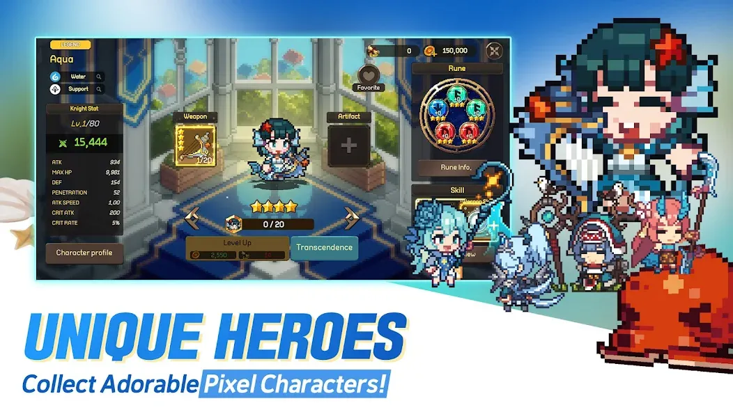 Скачать Unknown Knights: Anniversary на Андроид с модом — Безлимитные деньги и усиленные герои — скриншот 1 Скачать Unknown Knights: Anniversary на Андроид с модом — Безлимитные деньги и усиленные герои — скриншот 1