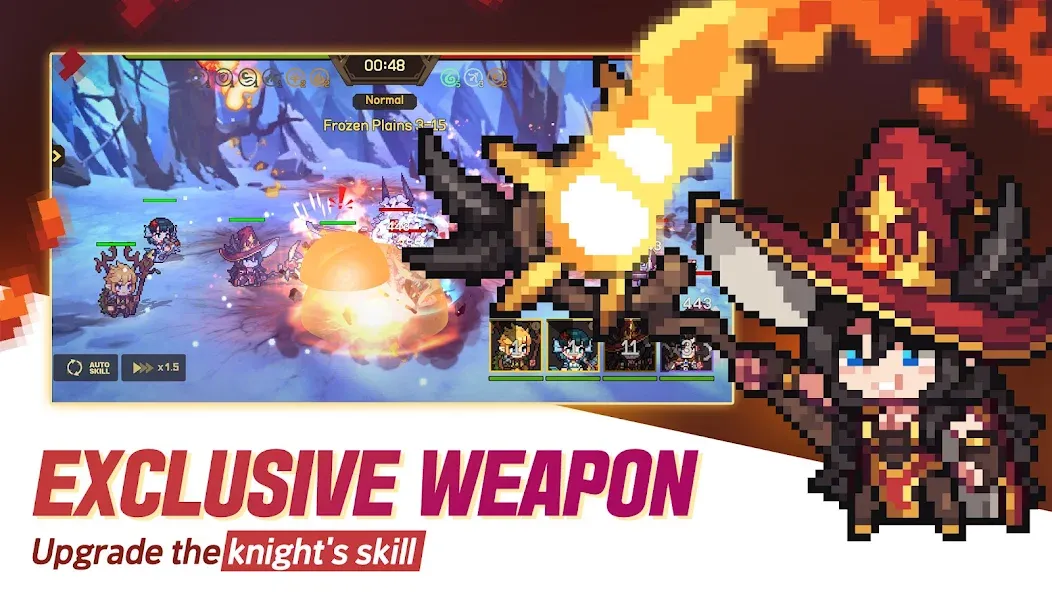 Скачать Unknown Knights: Anniversary на Андроид с модом — Безлимитные деньги и усиленные герои — скриншот 3 Скачать Unknown Knights: Anniversary на Андроид с модом — Безлимитные деньги и усиленные герои — скриншот 3