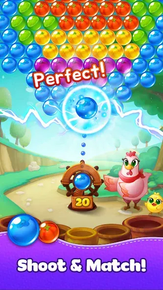 Скачать Bubble CoCo : Bubble Shooter — Безлимитные жизни и монеты — скриншот 1