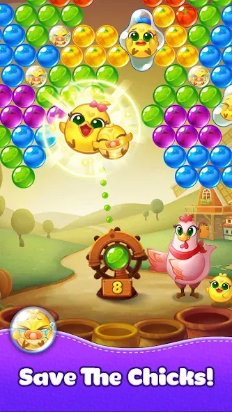 Скачать Bubble CoCo : Bubble Shooter — Безлимитные жизни и монеты — скриншот 4
