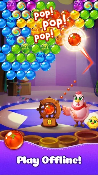 Скачать Bubble CoCo : Bubble Shooter — Безлимитные жизни и монеты — скриншот 5