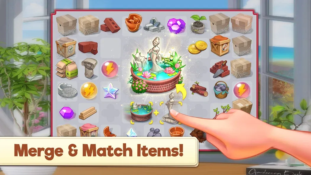Скачать Merge Manor x The Smurf Collab Mod APK — Безлимитные монеты и алмазы — скриншот 5